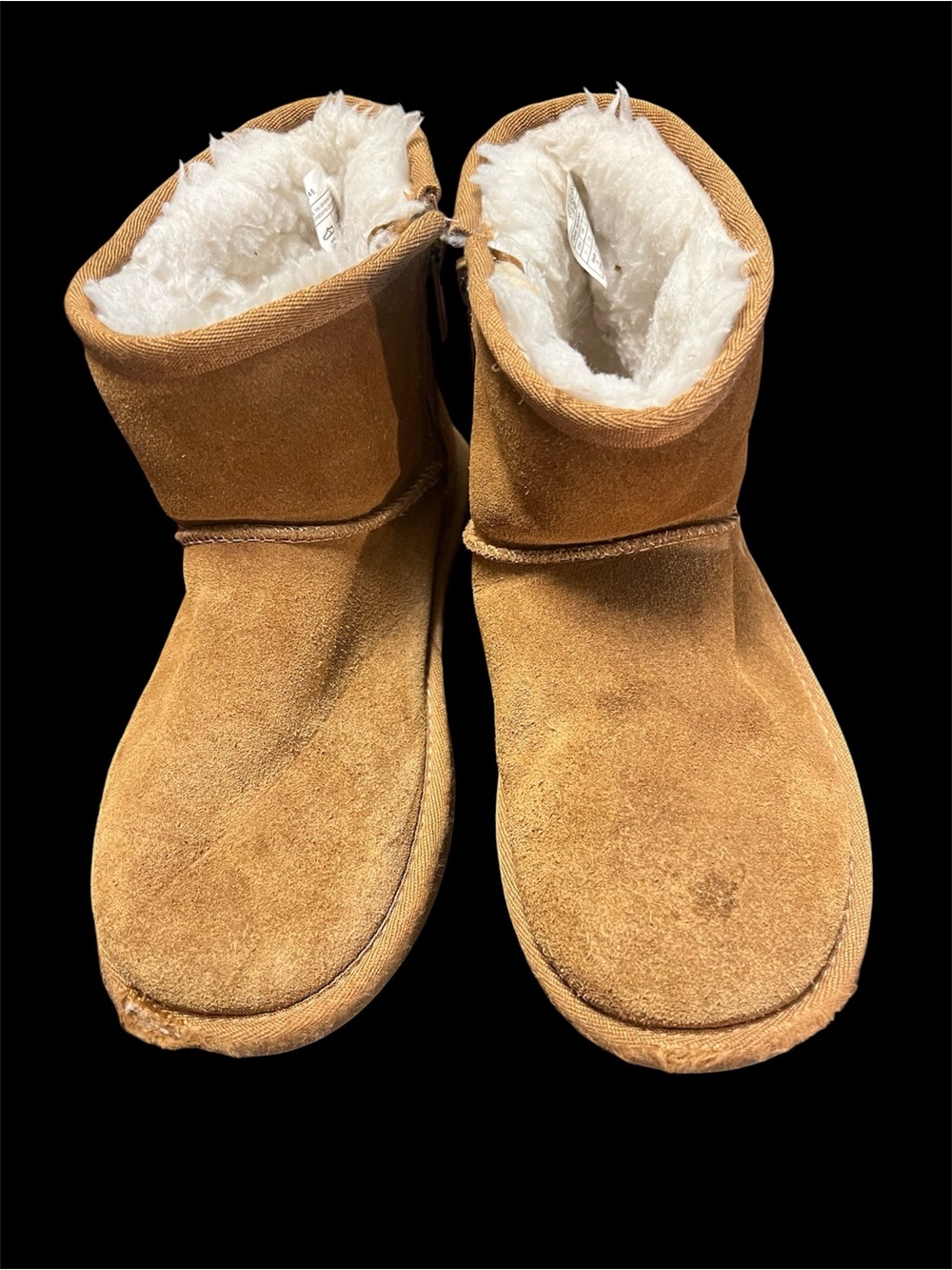 Koolaburra Kids Chestnut Brown Cozy Shearling-Lined Boots
